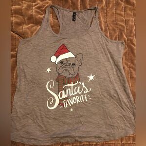 Funny Christmas Frenchie Tank